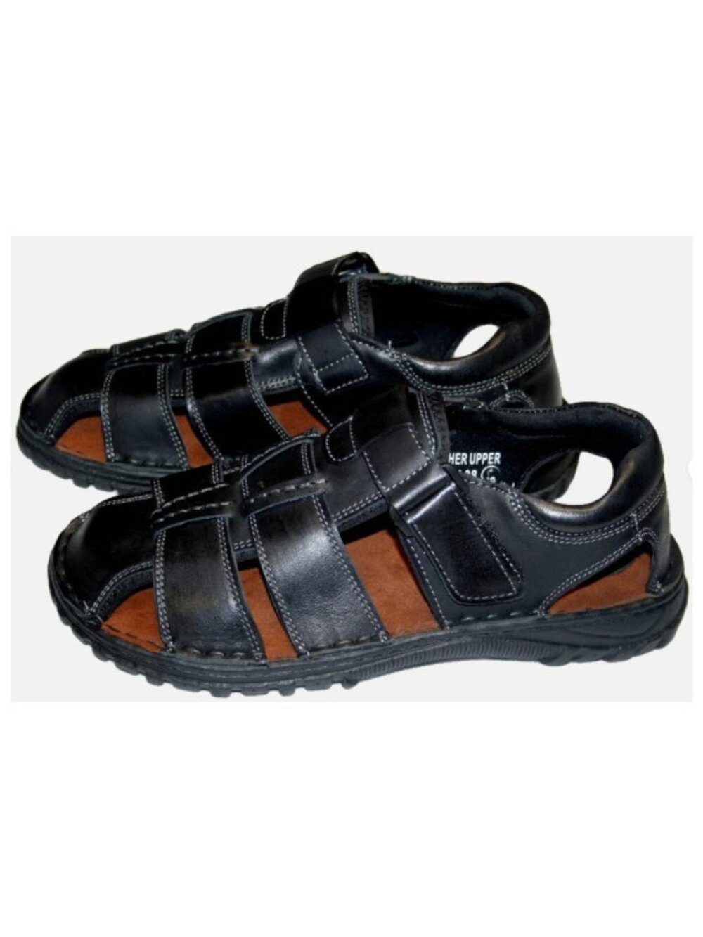 Men's Sandals Closed Toe Comfort Fisherman Sandals Black